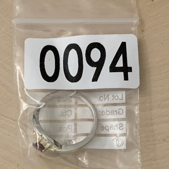 Natural Rhodolite Garnet Silver Ring - Picture 9 of 9